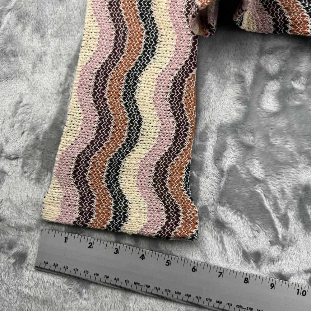 Reclaimed Vintage WMN Multi Color Wavy Stripe Knit Long Sleeve Top Medium NEW - Picture 8 of 15